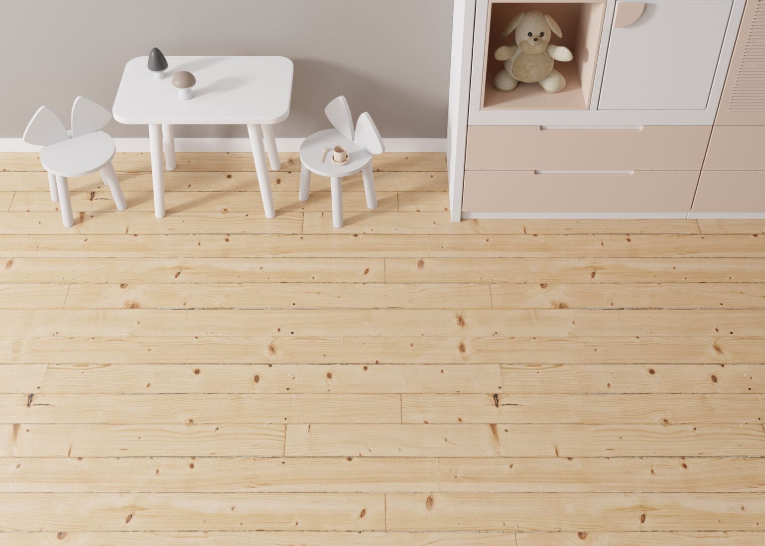 Southern Yellow Pine grain and board detail